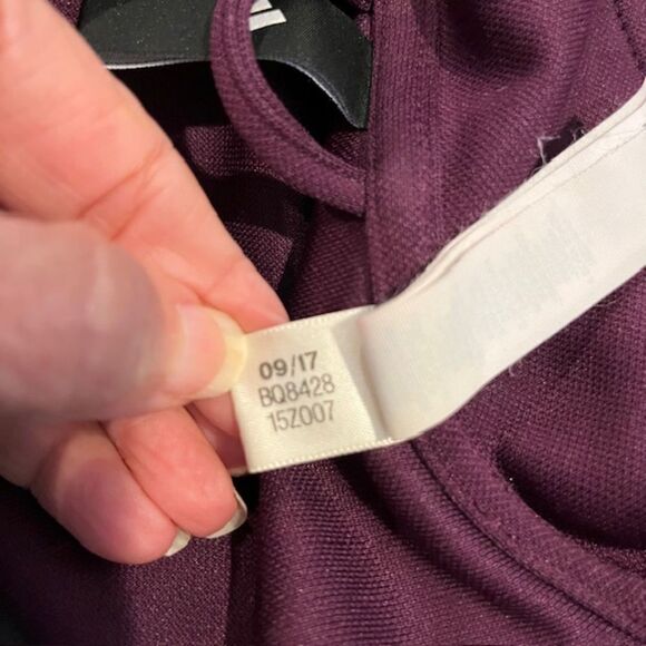 Adidas Tiro Women's Track Jacket 3 Stripe Wine Color Size Small Zipper Front - Picture 5 of 6